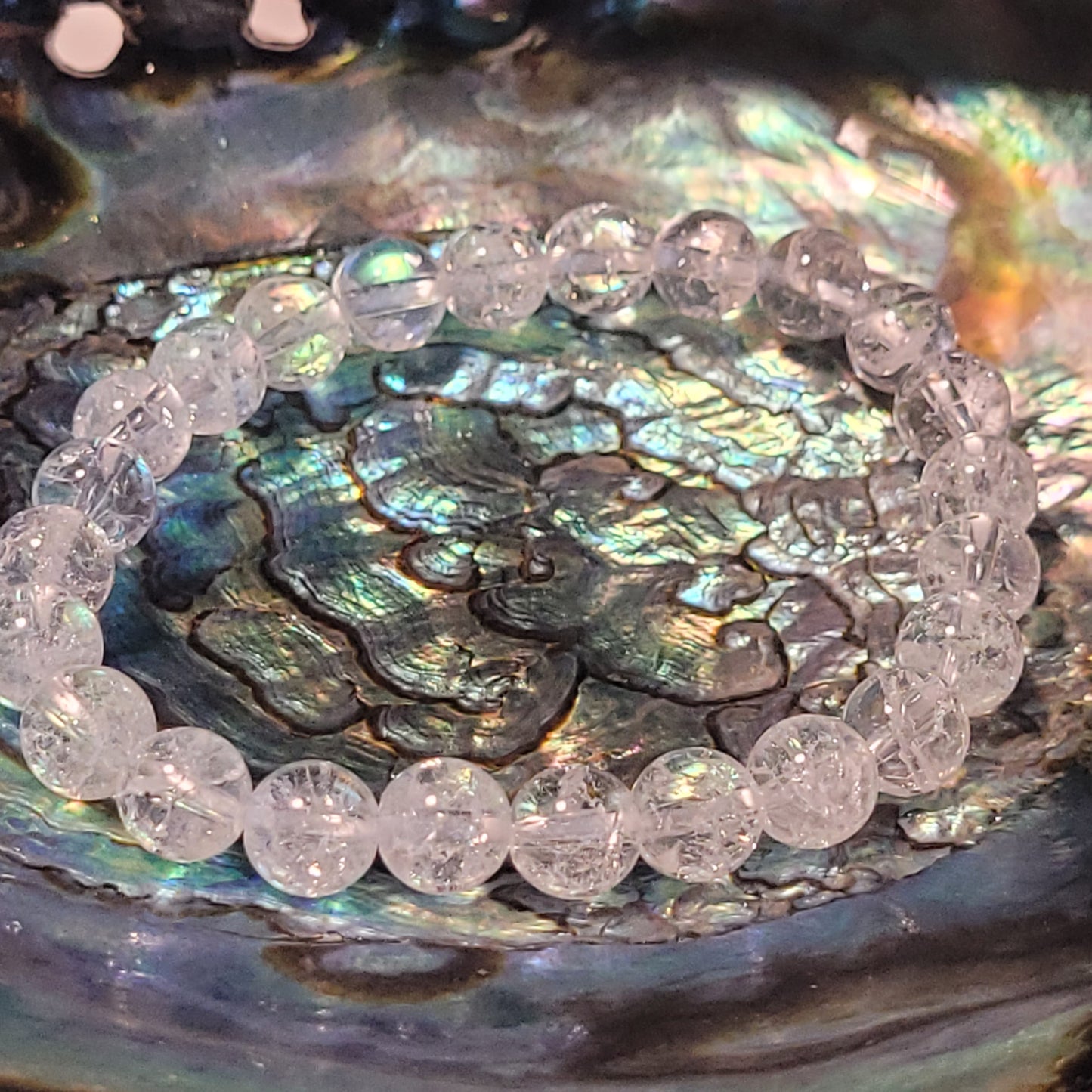 Bracelet Cristal de Roche Craquelé – Bracelet énergétique