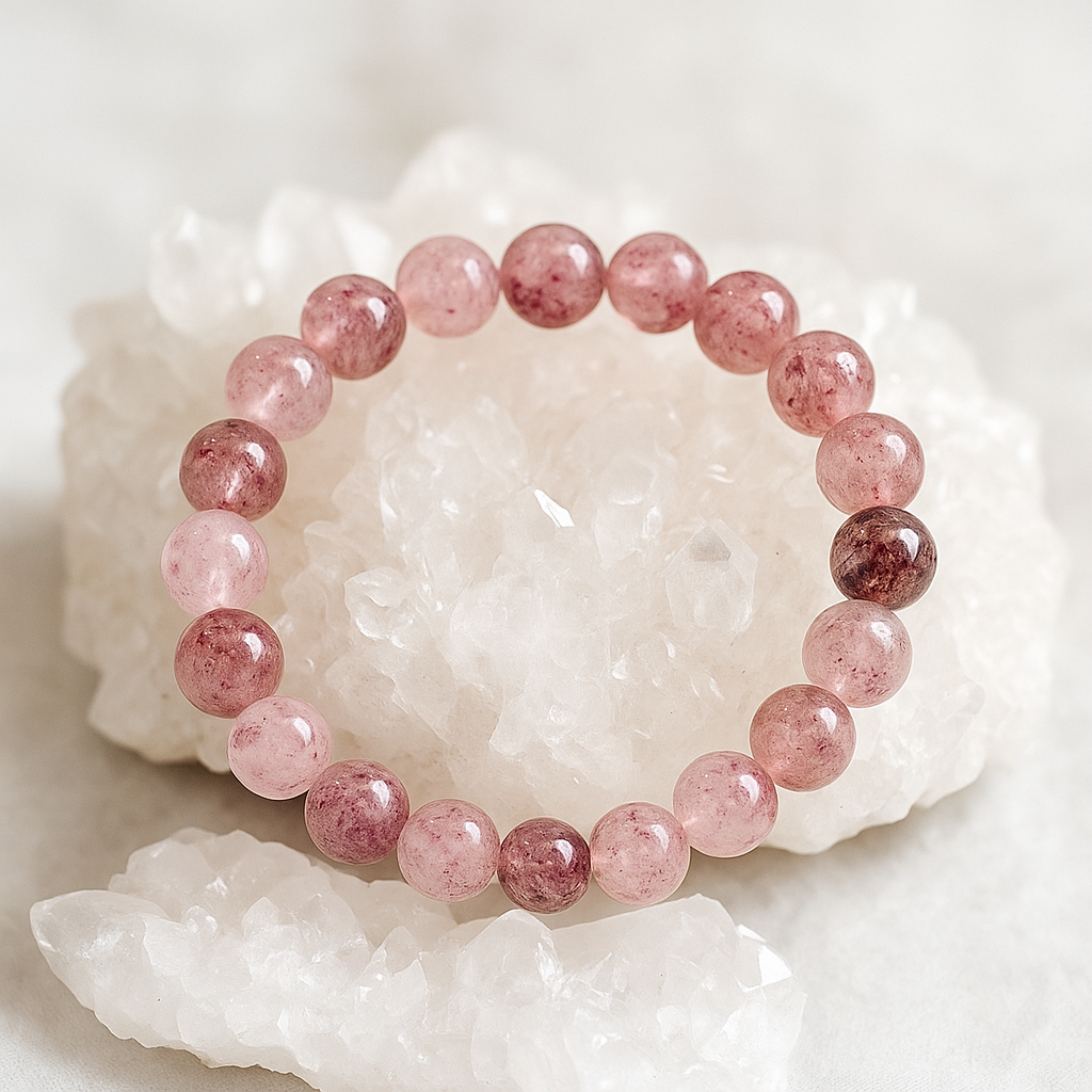 Bracelet en Quartz Fraise