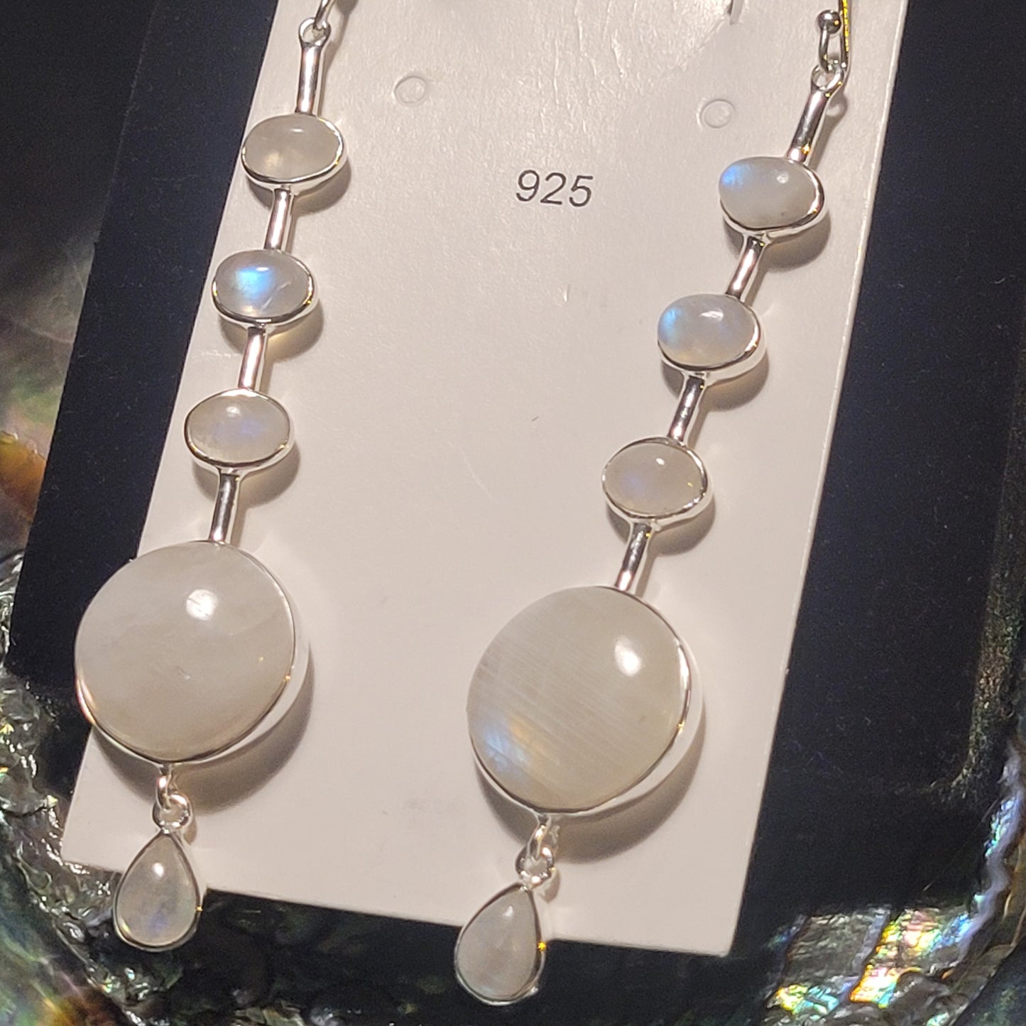 Boucles d’oreilles Pierre de Lune – Argent 925