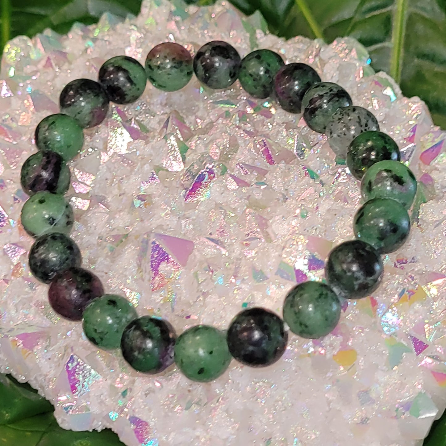 Bracelet en Rubis Zoïsite