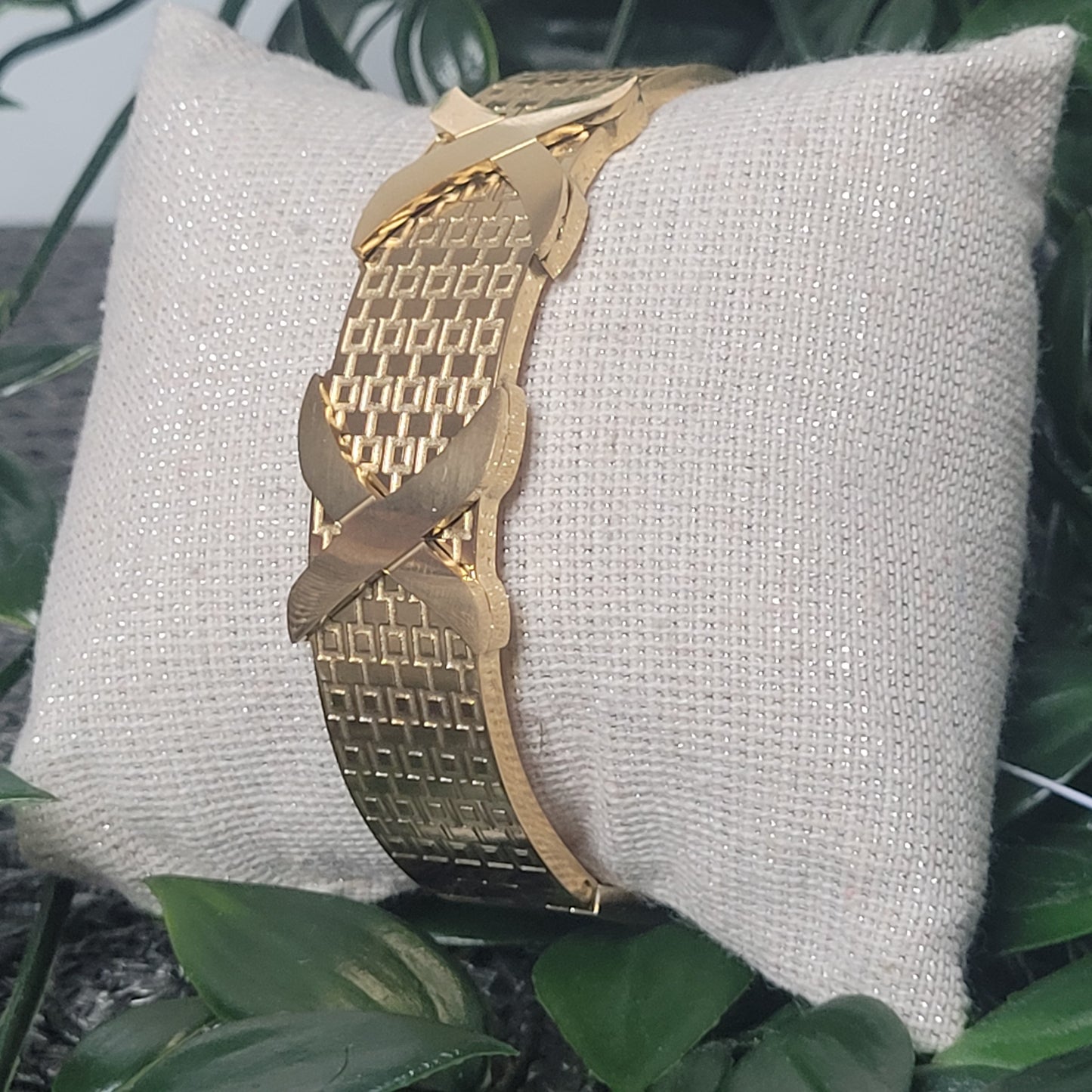 Bracelet Doré Tressé – Bijou en acier inoxydable