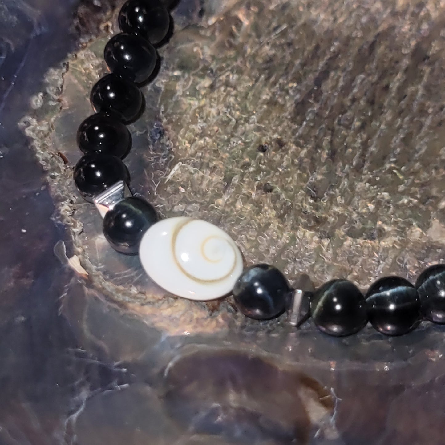 Bracelet Œil de Sainte-Lucie & Œil de Faucon -Pierre naturelle