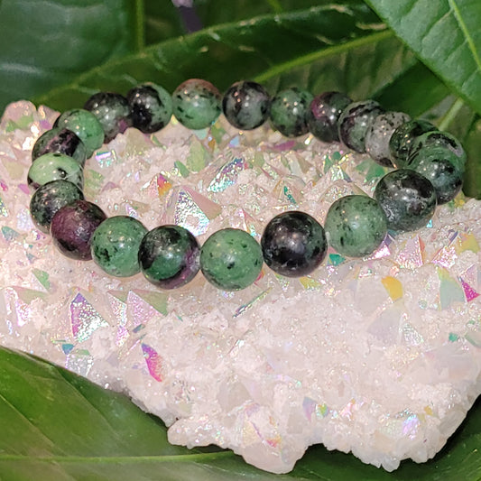 Bracelet en Rubis Zoïsite