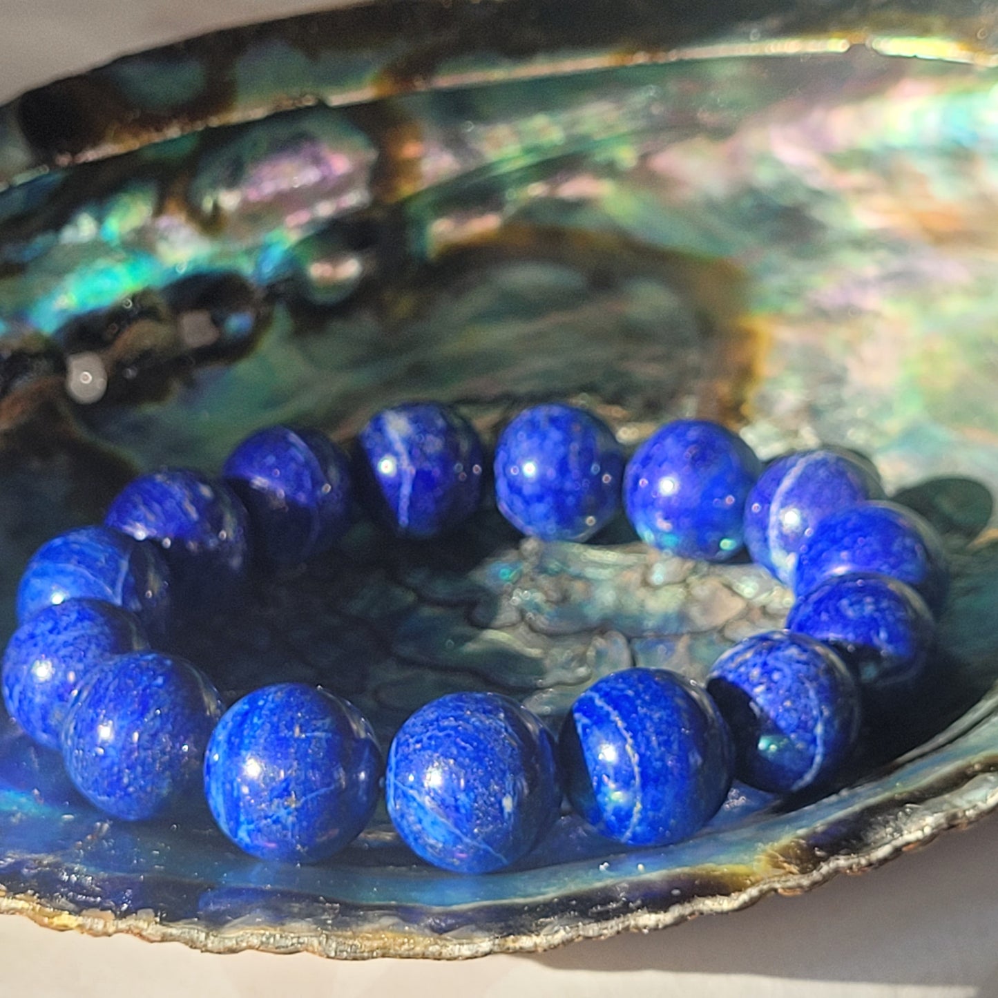Bracelet Lapis-Lazuli – Pierre de vérité intérieure (14 mm)