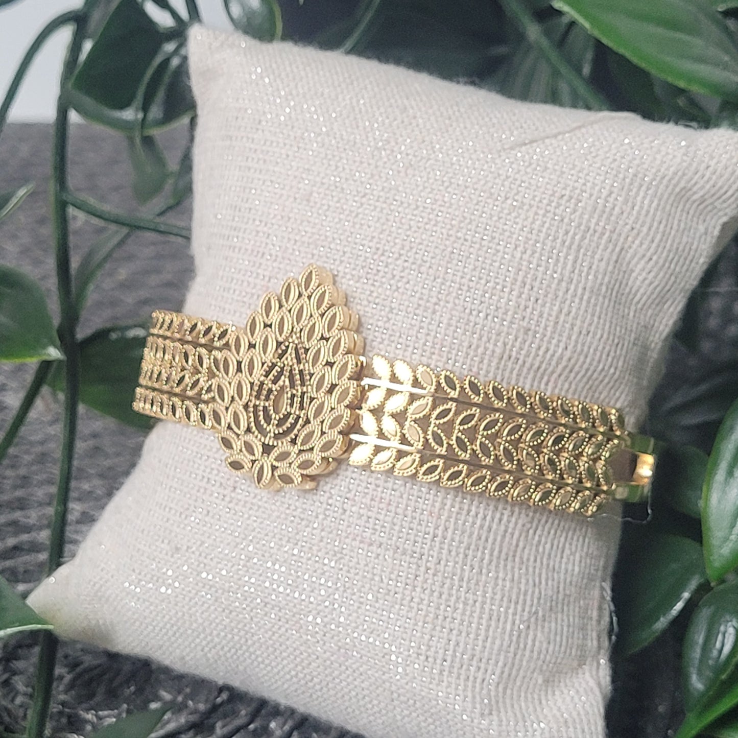 Bracelet Feuille Royale – Bracelet inoxydable