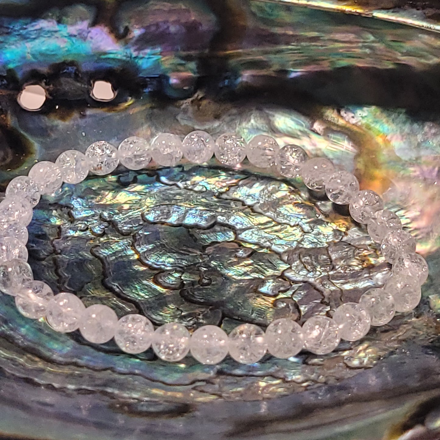 Bracelet Cristal de Roche Craquelé – Bracelet énergétique