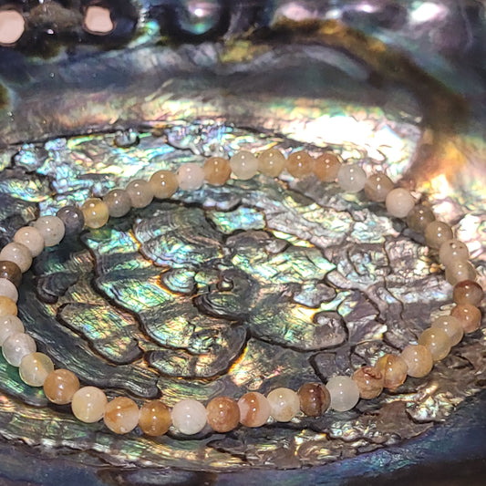 Bracelet en Serpentine Citron A