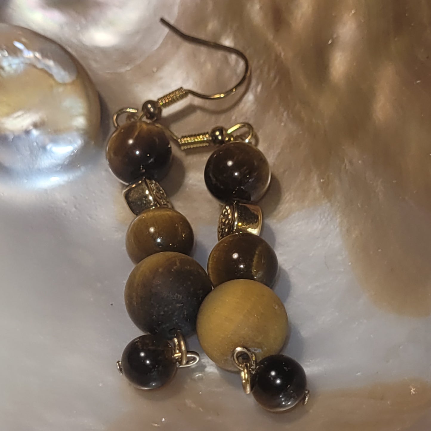 Boucles d’oreilles Œil de Tigre – Bijou énergétique