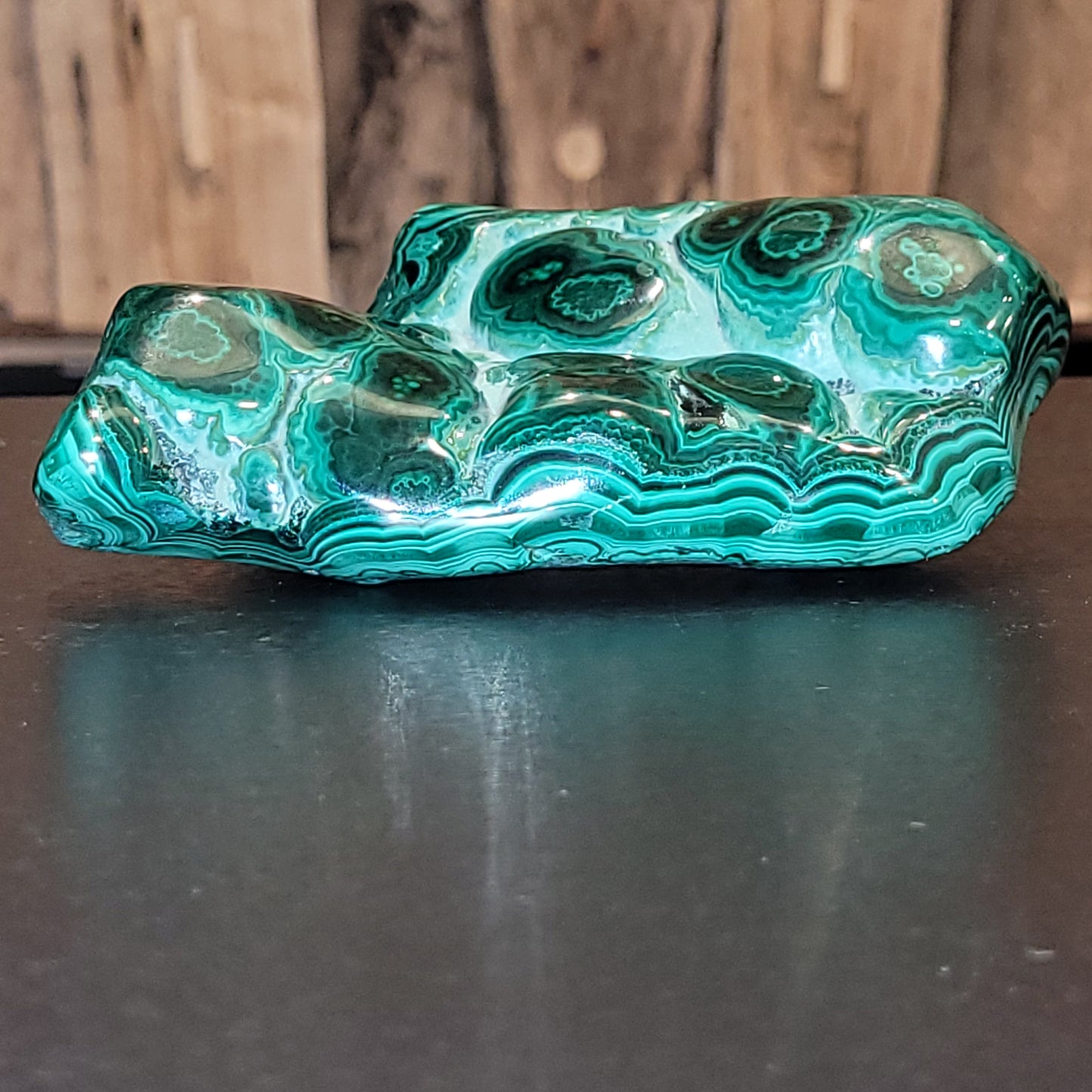 Malachite – Pierre brute polie 450 g