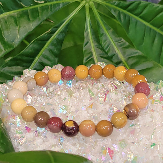 Bracelet en Jaspe Mokaïte A+