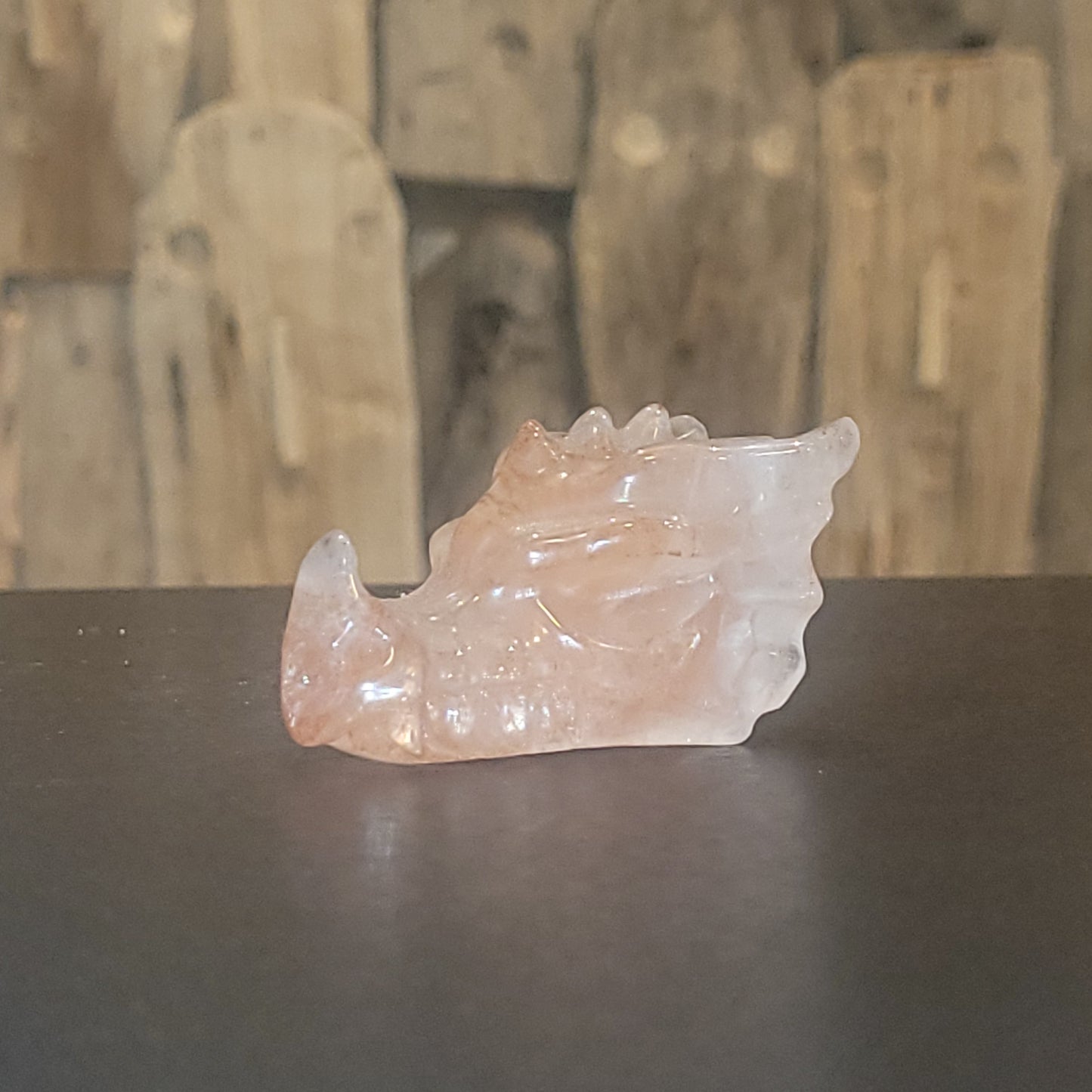 Tête de dragon en Jaspe Hématoïde – Sculpture décorative