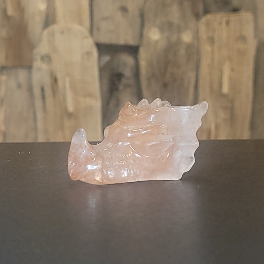 Tête de dragon en Jaspe Hématoïde – Sculpture décorative