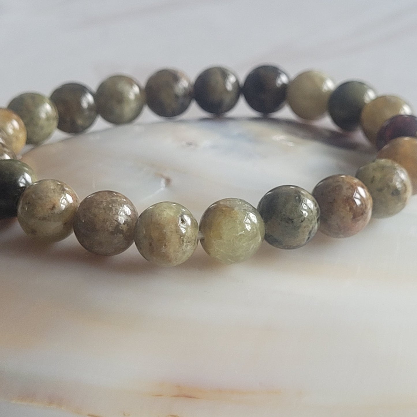 Bracelet Grenat Vert – Bracelet énergétique