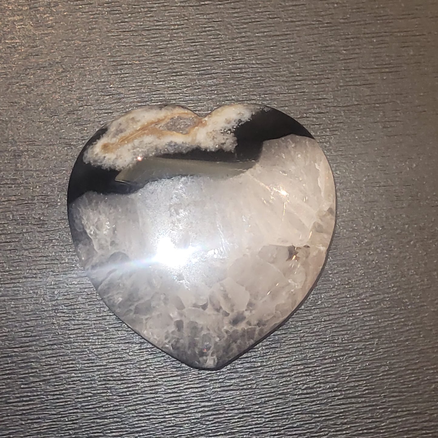 Cœur en Sardonyx – Pierre naturelle