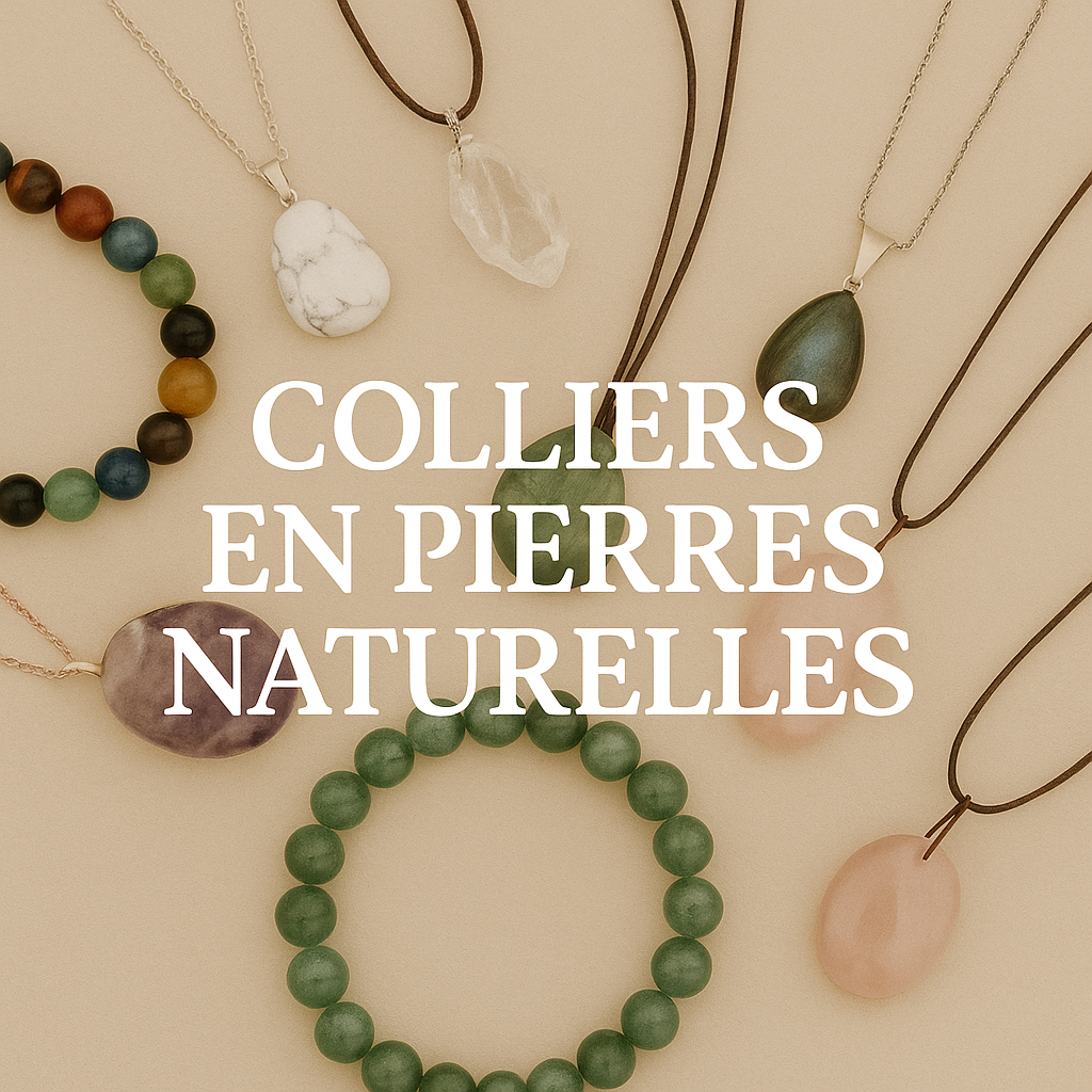 Colliers en pierres naturelles