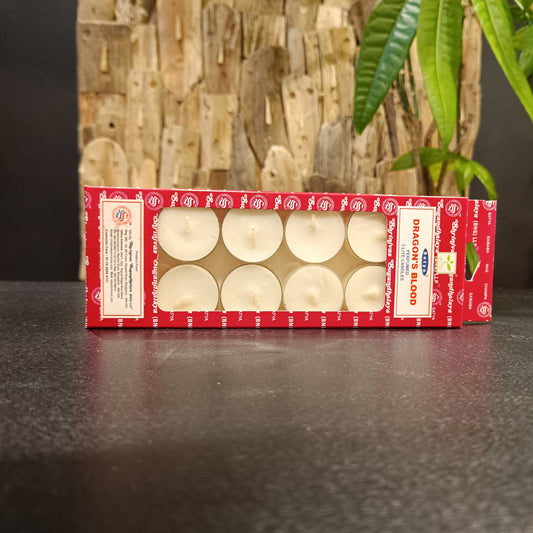 Bougies Dragon’s Blood – Satya (x12 chauffe-plats parfumées)