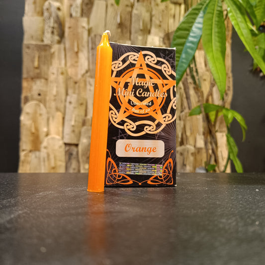 Mini Bougies "Orange" – x20 bougies rituelles non parfumées – Green Tree