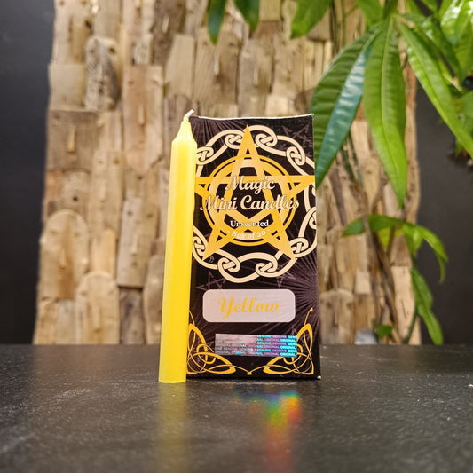 Mini Bougies "Yellow" – x20 bougies rituelles non parfumées – Green Tree