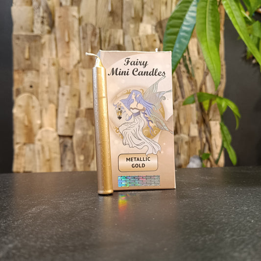 Mini Bougies "Metallic Gold" – x20 bougies rituelles non parfumées – Green Tree