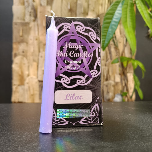 Mini Bougies "Lilac" – x20 bougies rituelles non parfumées – Green Tree