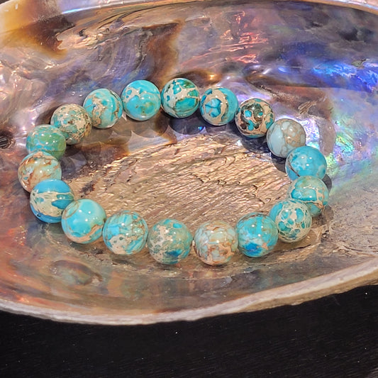 Bracelet Jaspe Impérial Turquoise