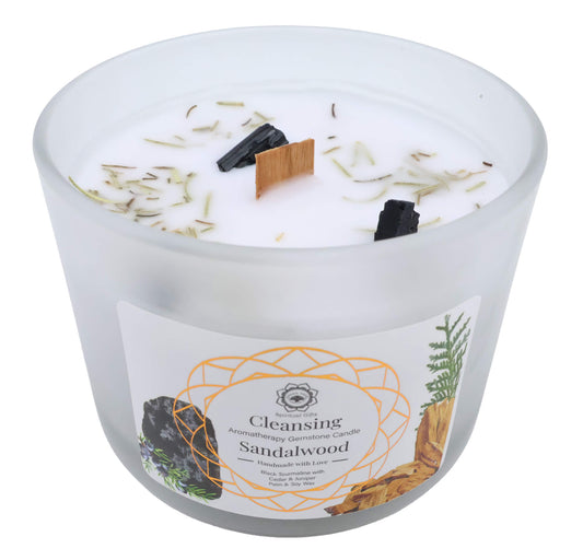 🕯️ Cleansing Sandalwood – Bougie artisanale purifiante