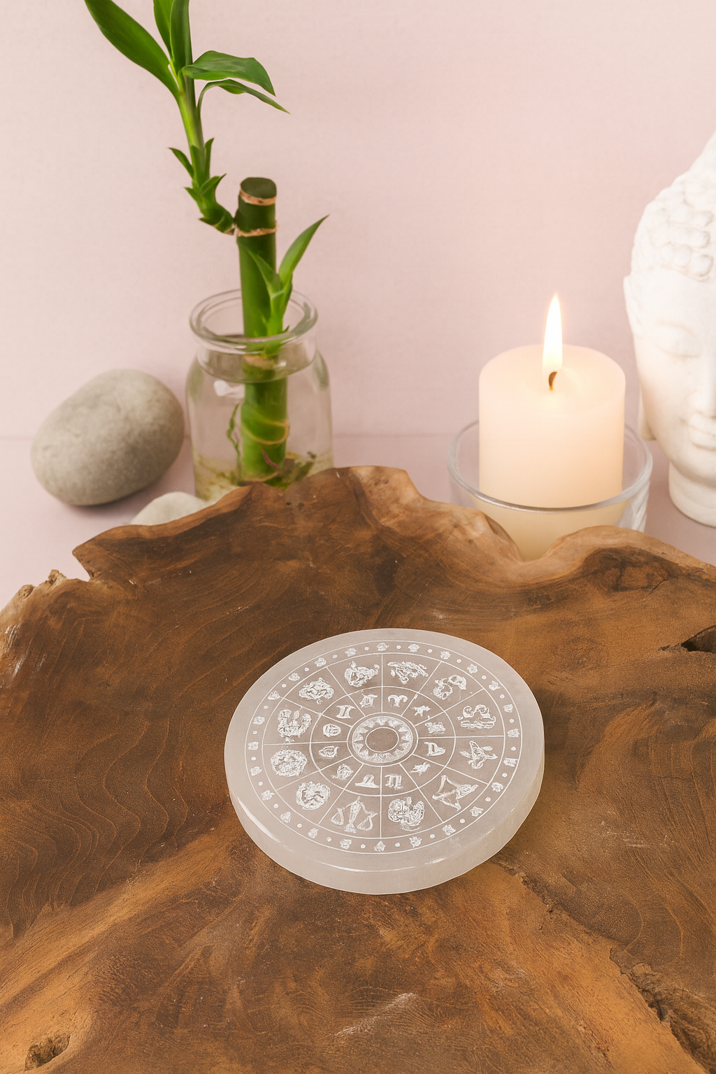 Zodiaque en Sélénite – Plateau de rechargement