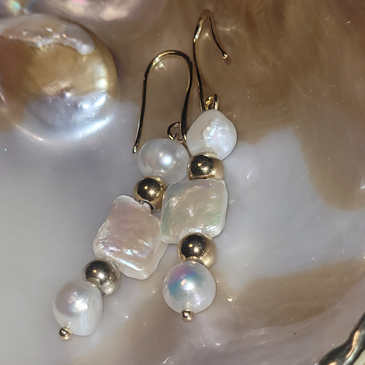 Boucles d’oreilles Nacre – Bijou énergétique