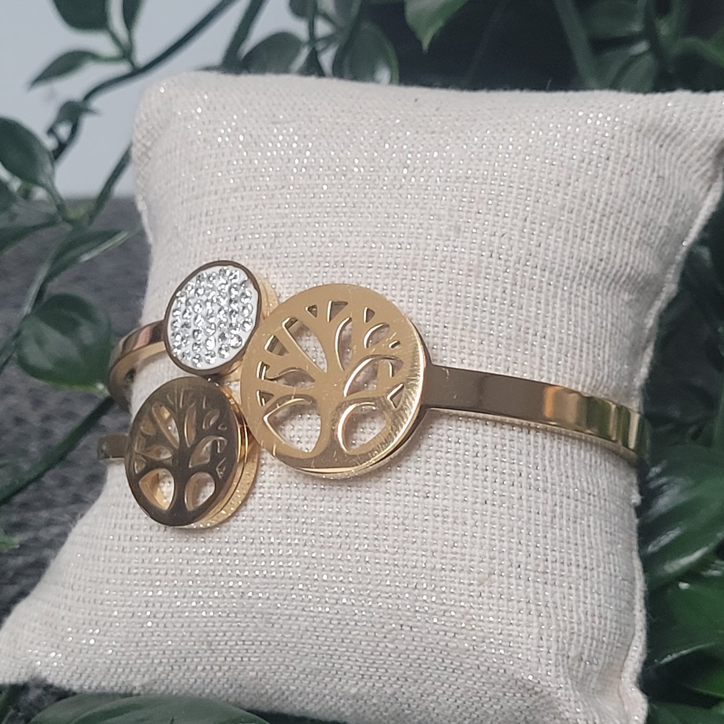 Bracelet Arbre de Vie Doré – Bijou en acier inoxydable