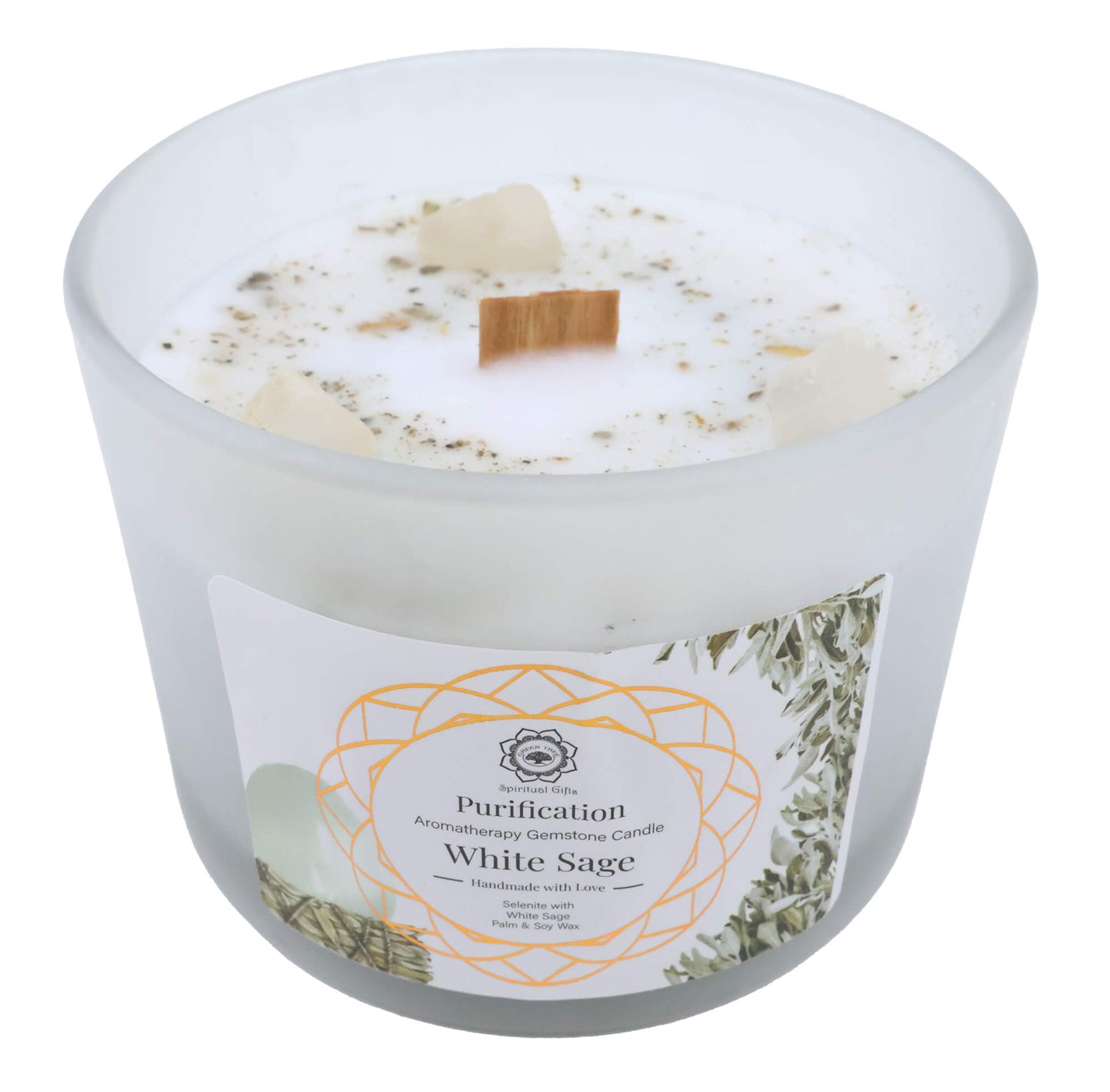 🕯️ Purification White Sage – Bougie artisanale purificatrice