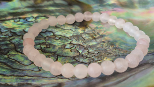 Quartz Rose Mat – Bracelet énergétique