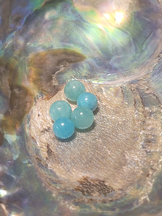 Fil de perles - Amazonite du Pérou A A