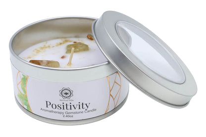 🕯️ Positivity – Bougie artisanale optimiste en boîte métal