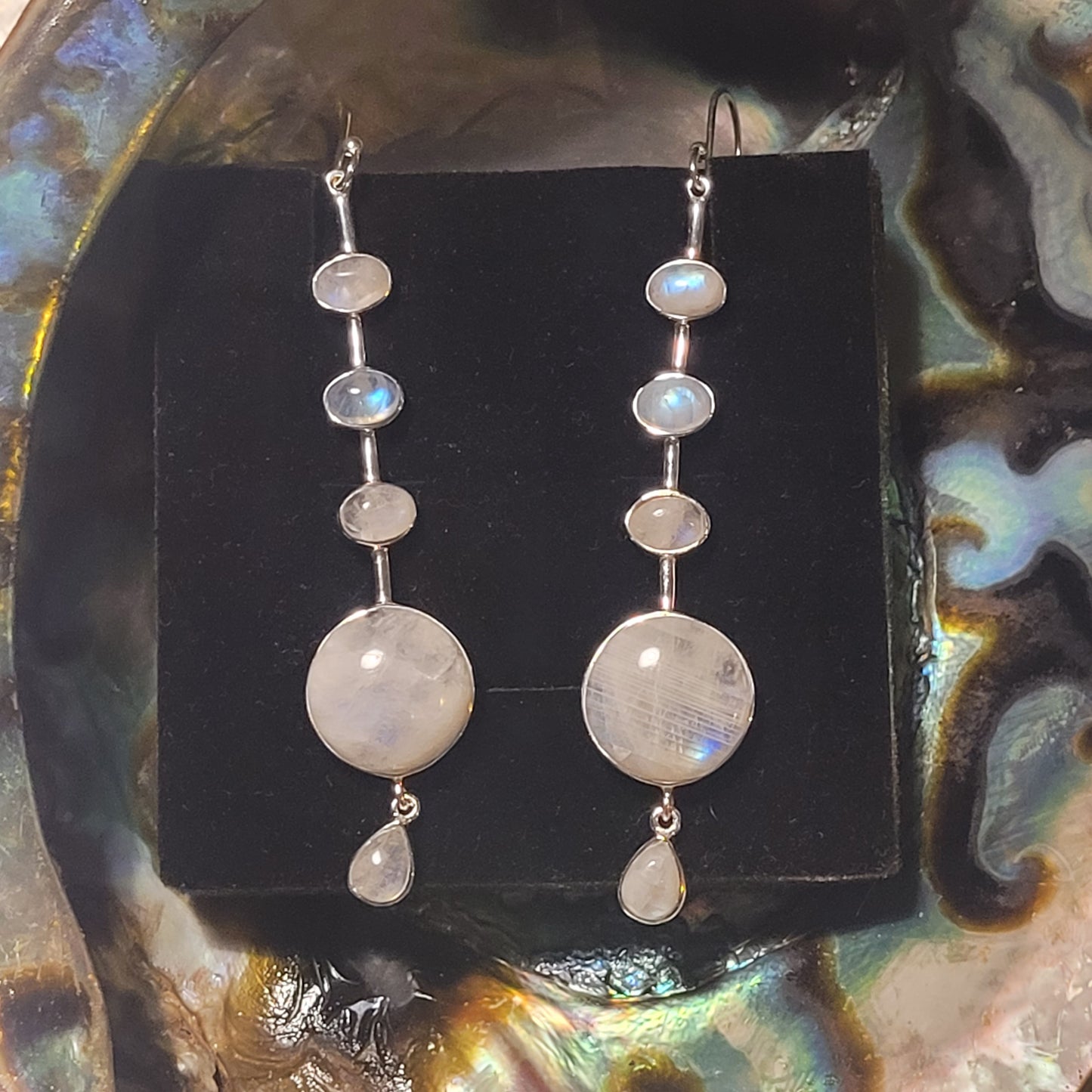 Boucles d’oreilles Pierre de Lune – Argent 925