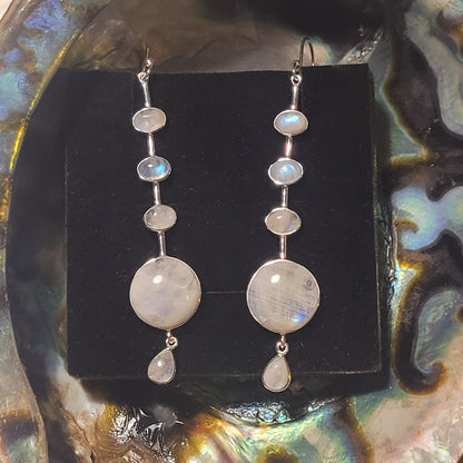 Boucles d’oreilles Pierre de Lune – Argent 925