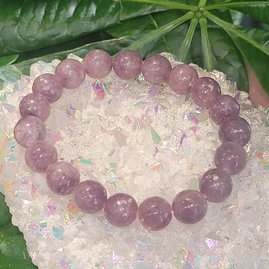 Bracelet en Lépidolite A+