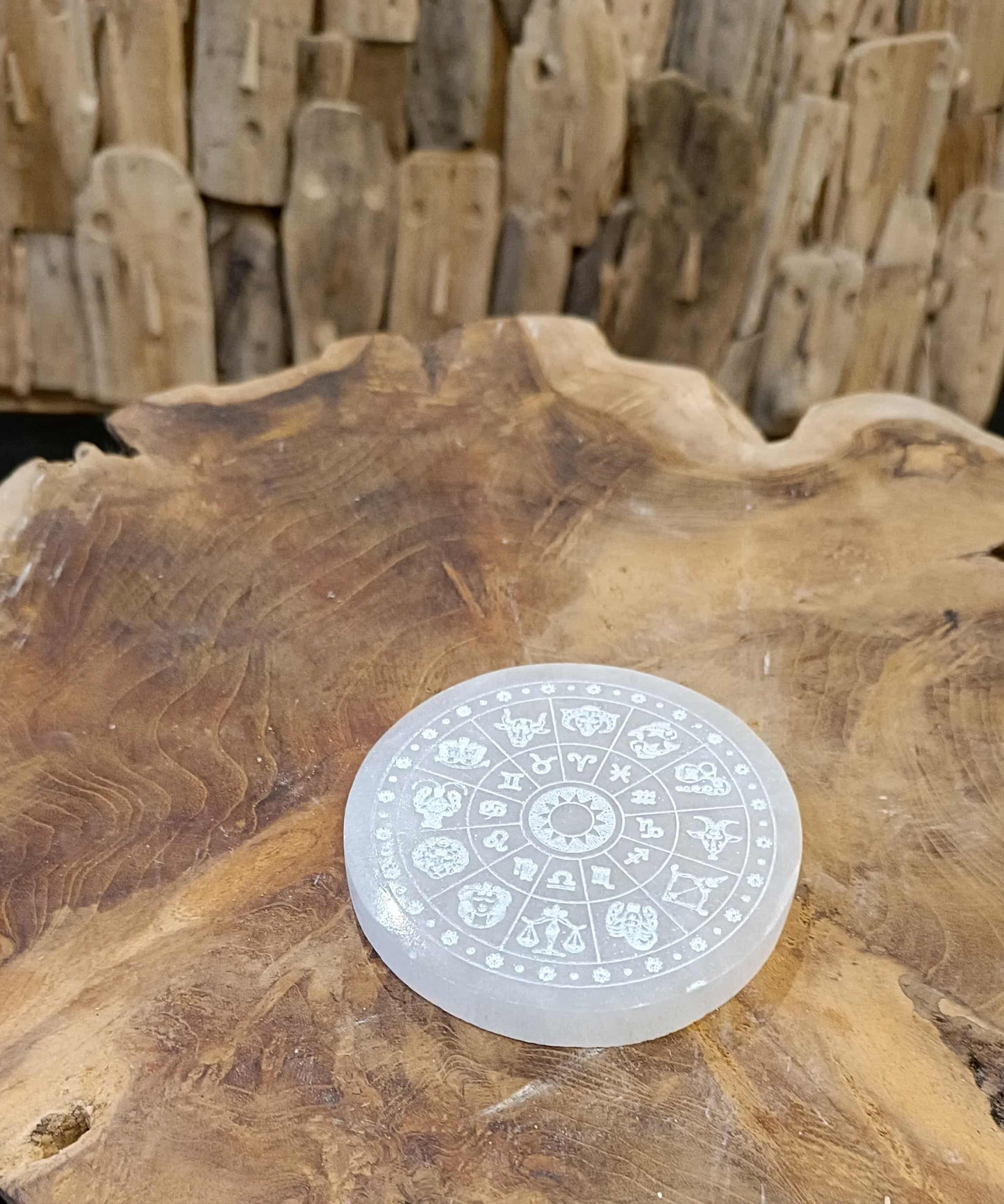 Zodiaque en Sélénite – Plateau de rechargement