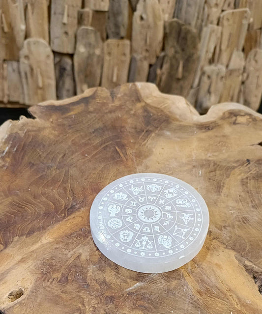 Zodiaque en Sélénite – Plateau de rechargement