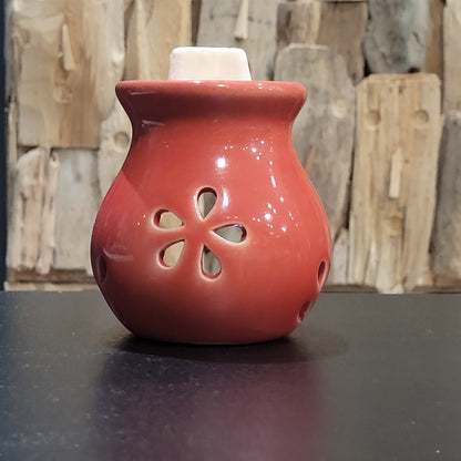 Brûle-parfum Fleur ajourée – Brûle-parfum en céramique