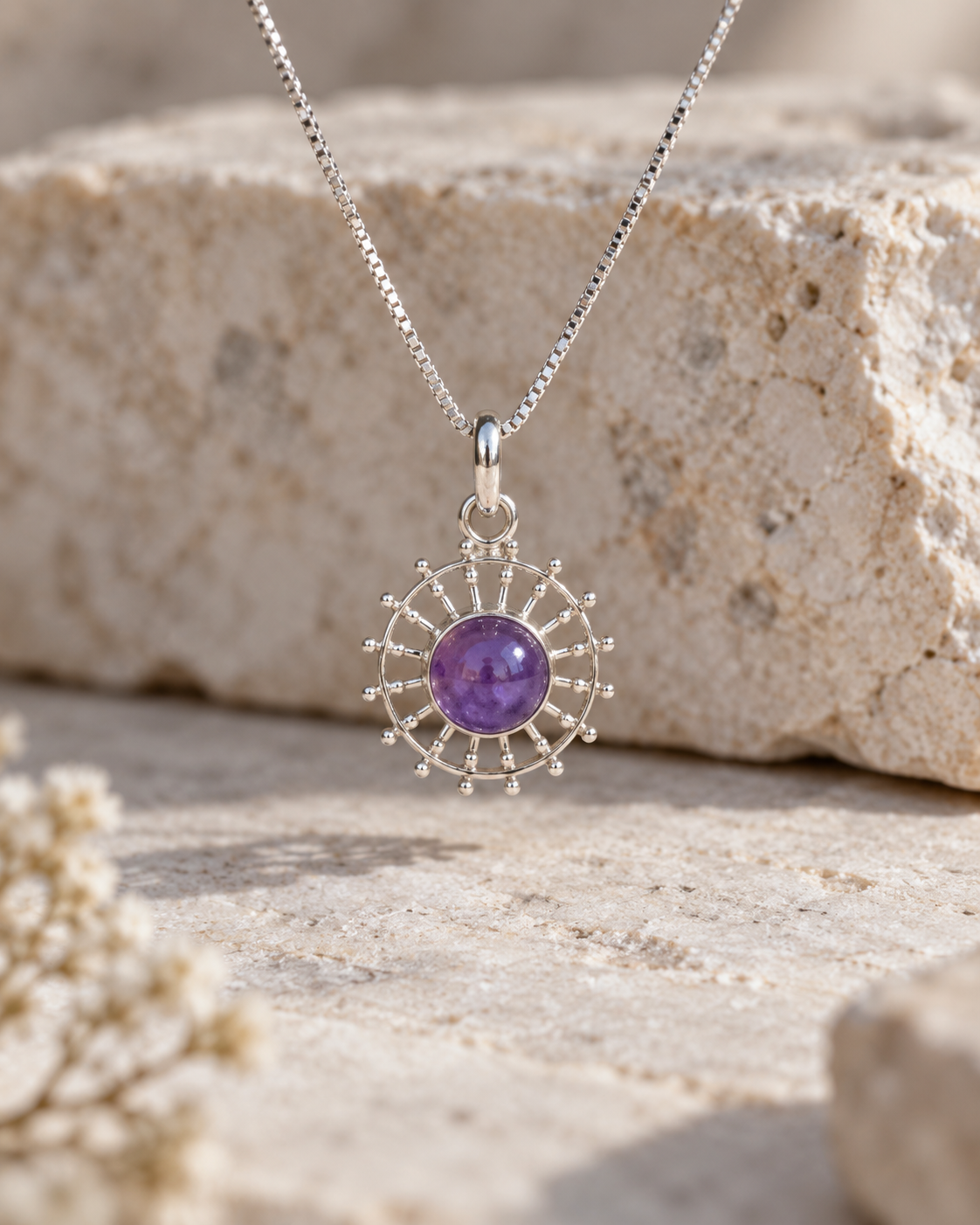 Pendentif Améthyste – Bijou en argent