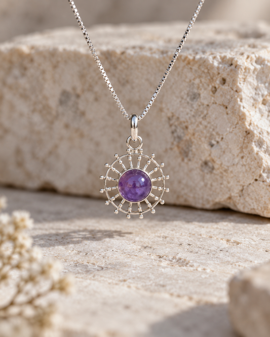 Pendentif Améthyste – Bijou en argent