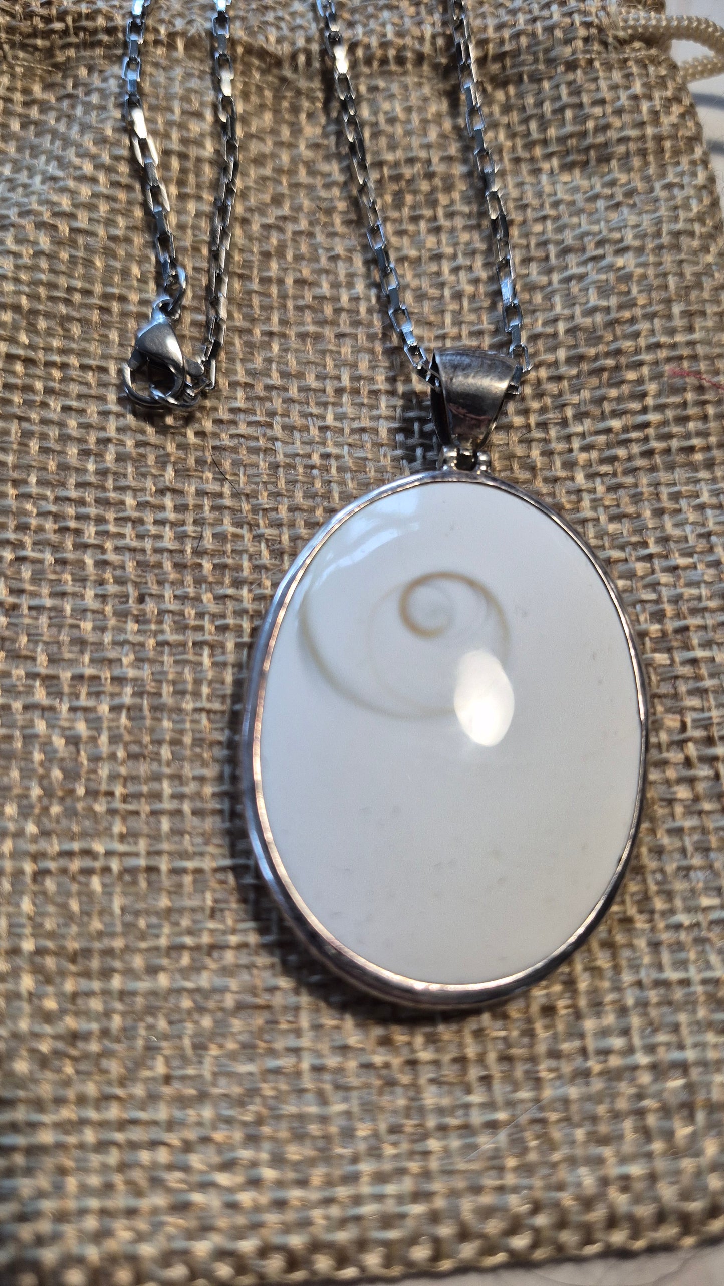 Pendentif Œil de Sainte Lucie – Pendentif en argent 925