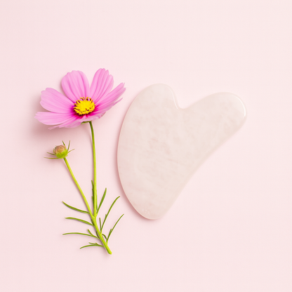 Gua Sha en Quartz rose – Outil de massage énergétique