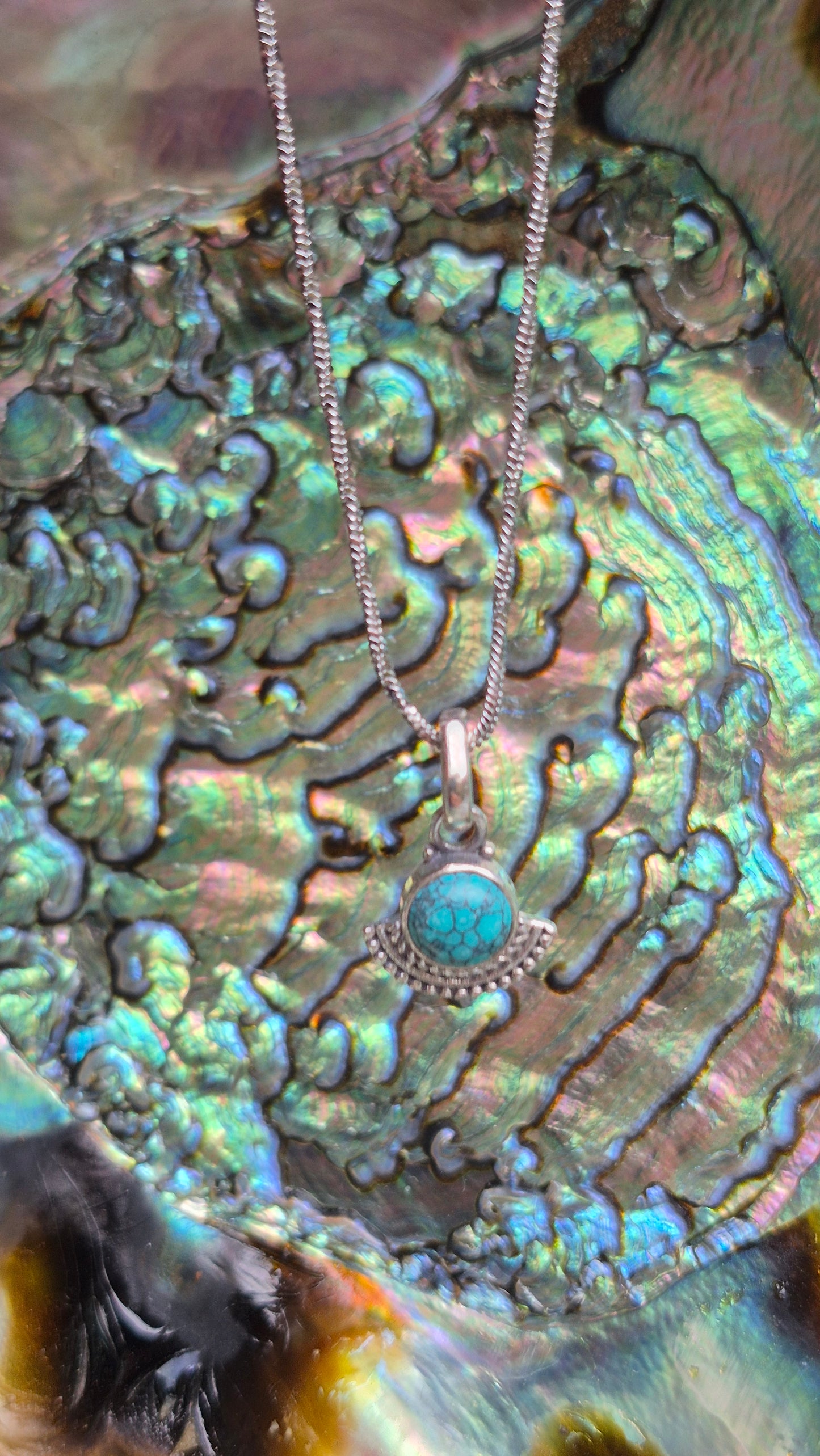 Pendentif Turquoise de Chine – Bijou en argent