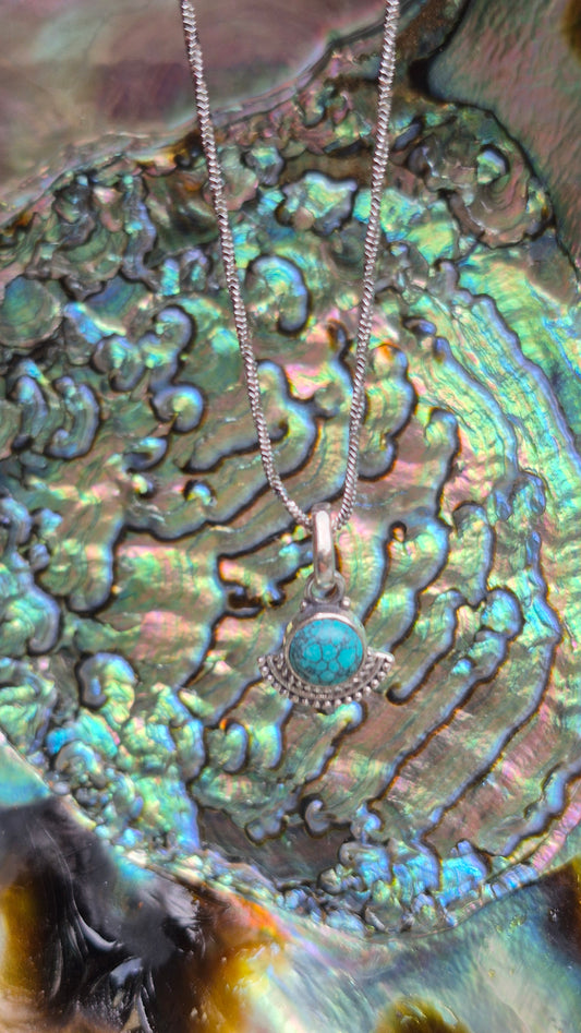 Pendentif Turquoise de Chine – Bijou en argent