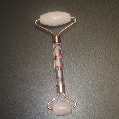 Quartz Rose – Rouleau de massage facial