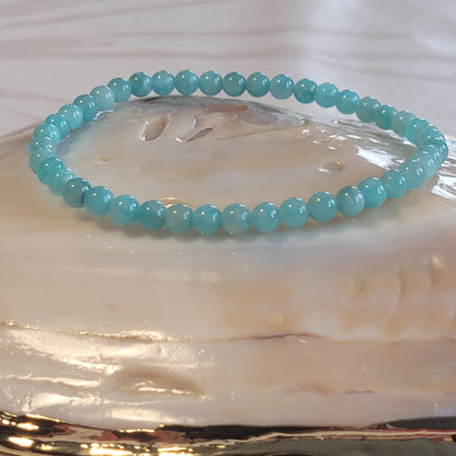 Bracelet Amazonite du Pérou – Bracelet énergétique