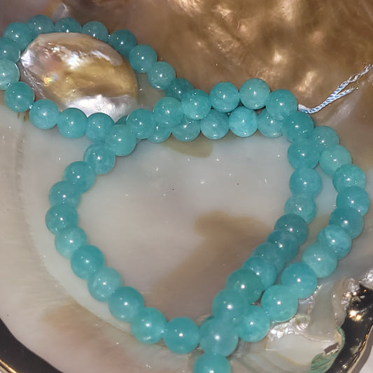 Fil de perles - Amazonite du Pérou A A