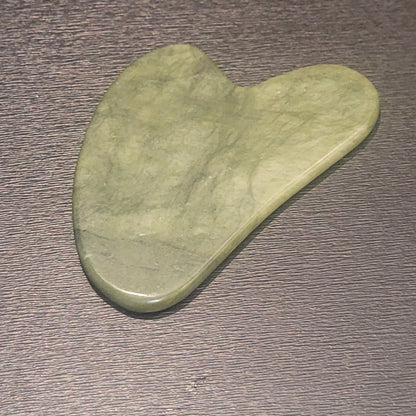 Gua Sha en Jade verte – Outil de massage énergétique