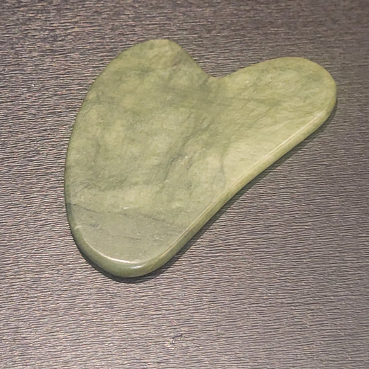 Gua Sha en Jade verte – Outil de massage énergétique